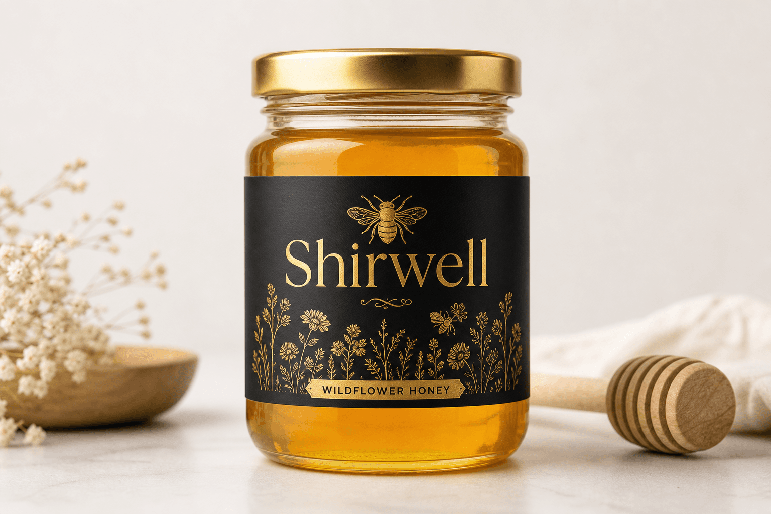 Jar of Shirwell Wildflower Honey