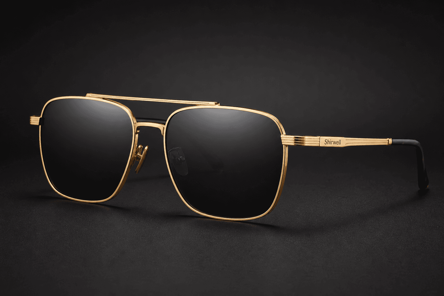 Shirwell gold frame sunglasses